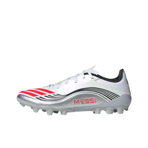 Adidas F50 Series Футбольные бутсы Унисекс устойчивые к истиранию белые серебряные