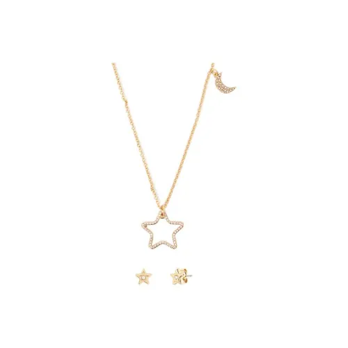 COACH Латунь Стекло Титан Кубический цирконий Ожерелья Женские Золото