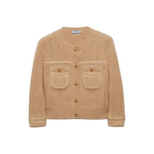 PRADA Куртки и Пальто Женские Светлый Бежевый