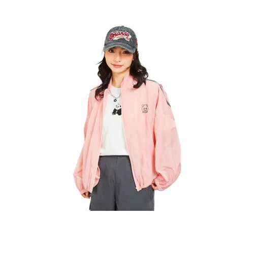 MUGUOGUOMU Пастельно-розовый Женские Куртки