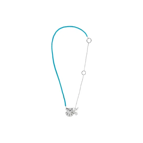 VERSACE Браслеты из латани Унисекс Серебряный