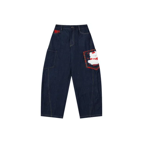 7 SEVFUN Темно-синие Женские Джинсы