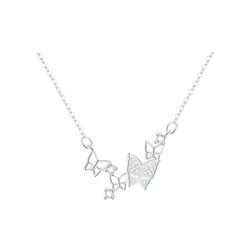 Floating Joy Титановая сталь Ожерелья Женские Год Змеи Удачи