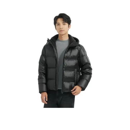 LESS IS MORE Черный Мужской Пуховик