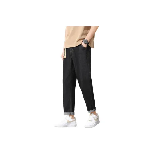 PWUE Черные Унисекс Джинсы