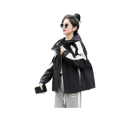 Cypress House Куртки и Пальто Женские Черный и Бежевый