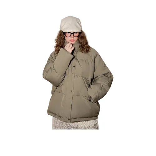 Coolhut Хлопковый пуховик женский хаки