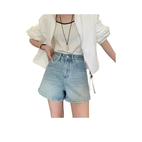 OMOIDAS Синие Женские Джинсовые Шорты