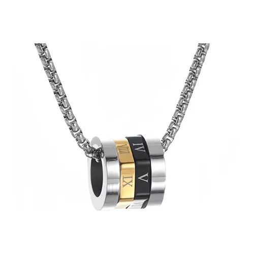 Quarqor Ожерелья из титанового стального сплава Мужской