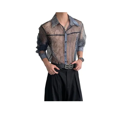 DOGANSON Синие Унисекс Рубашки