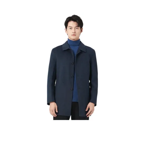 SUNDANCE Темно-синий Мужское Пальто