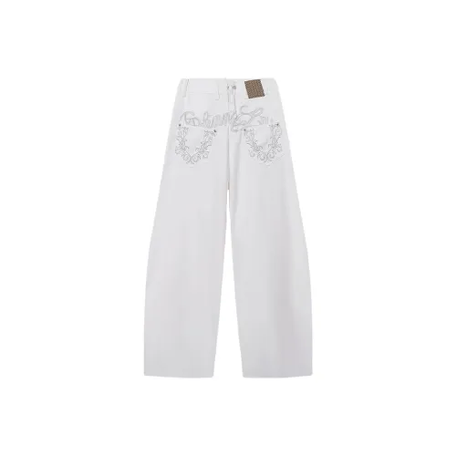 DAND Белые Унисекс Джинсы
