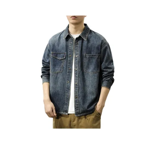 MR.MUDI Синий Унисекс Джинсовые куртки