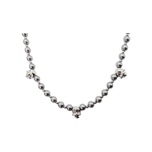 X3COMMUNE Pearl Skeleton Unisex Necklace Unisex