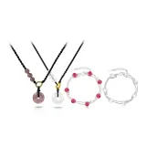 Мирный Комплект: Ожерелье с застежкой + Браслет (1 пара)