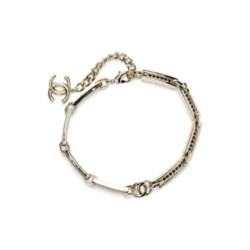 CHANEL Double C Metal Rhinestone Ожерелья Женские Золото