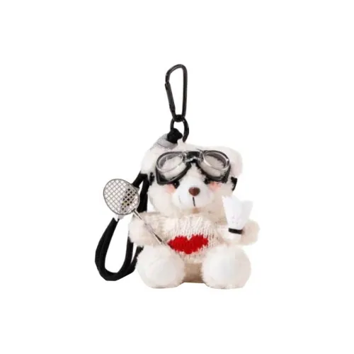 MORTEN SOLUM Бадминтон Shy Медведь Брелок Кукла Плюшевая Подвеска 10 см Рекомендуемая Высота
