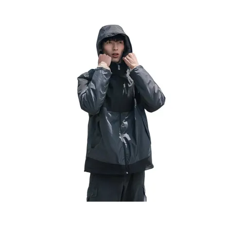 DECATHLON Хлопковый пуховик Мужской Черный