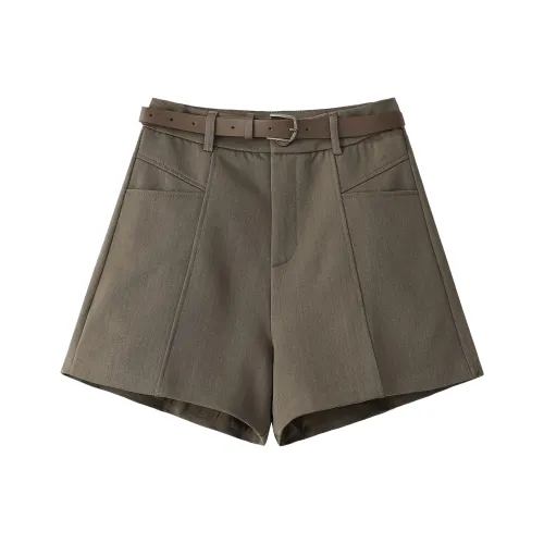 Giyu Хаки Женские Повседневные Шорты