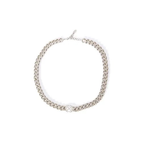 OFF Белый Arrow Brass Necklaces Silver Men's