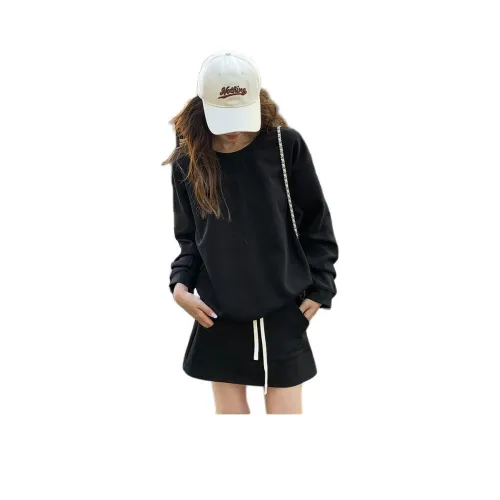 NANING9 Комплект Свитшот Женский Черный