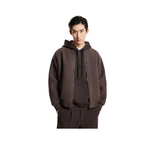 JACK JONES· Шерстяной куртка мужской Chocolates коричневый