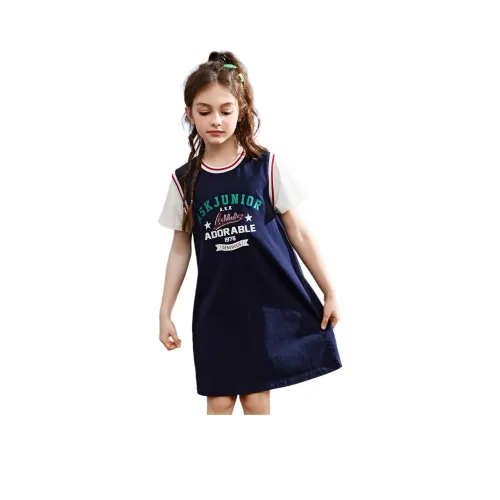 ASK Children's Dress Teenagers Dark Blue ASK Детское платье Подростки Темно-синий
