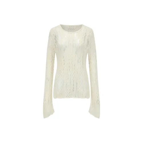 SWAYING KNIT Белый Женские Кашемировые Свитеры