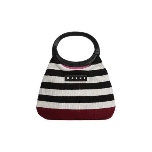 MARNI Cotton Сумка Женская Черная Красная и Айвори