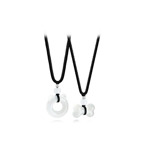 MUYAN Цветное Ожерелье из Нефрита Унисекс