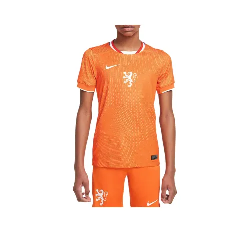 NIKE Dri Fit Safe Оранжевый/белый Детские Т-рубашки