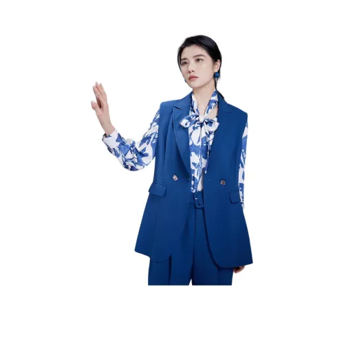 BBLLUUEE Жилет Женские Бабочка Синий