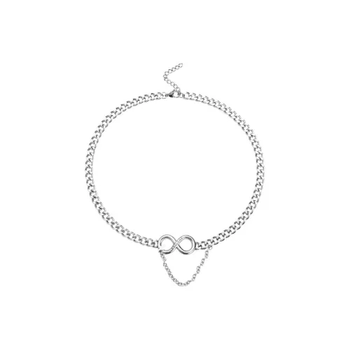 FOREVER MELODY Титановые стальные ожерелья мужские серебряные