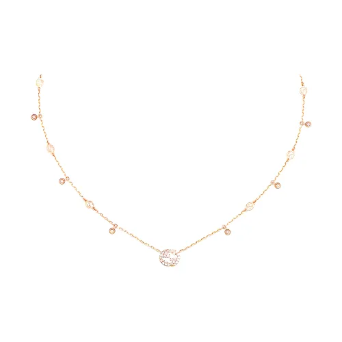 GUCCI 18К золото ожерелье с бриллиантами женское розовое золото