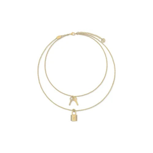 LOUIS VUITTON Металл Искусственный кристалл Ожерелья Женские Золотой