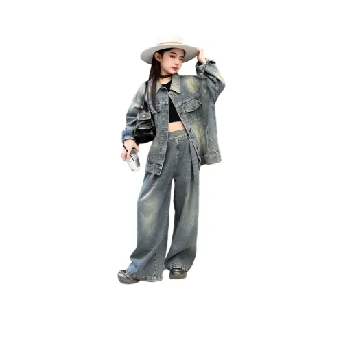 Yomi House Повседневная Спортивная Одежда Синий Набор Детский