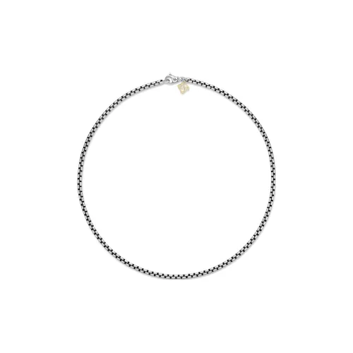 David Yurman Серебряные ожерелья с покрытием из 14-каратного золота женские серебряные