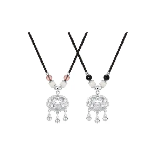 MAGICPOLE Медный Ткань Ожерелья Женское Серебро