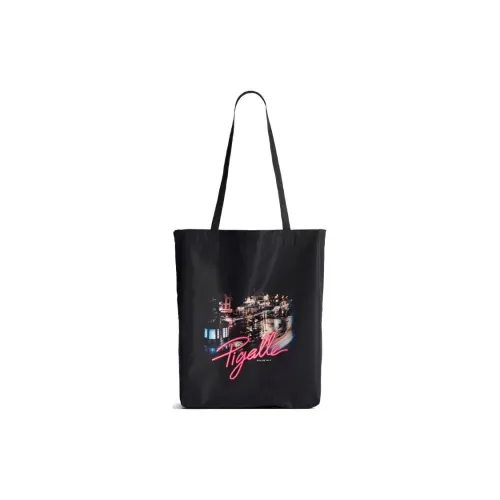 Balenciaga Нейлоновая сумка-тоут сумка для покупок сумка через плечо женская черная и розовая