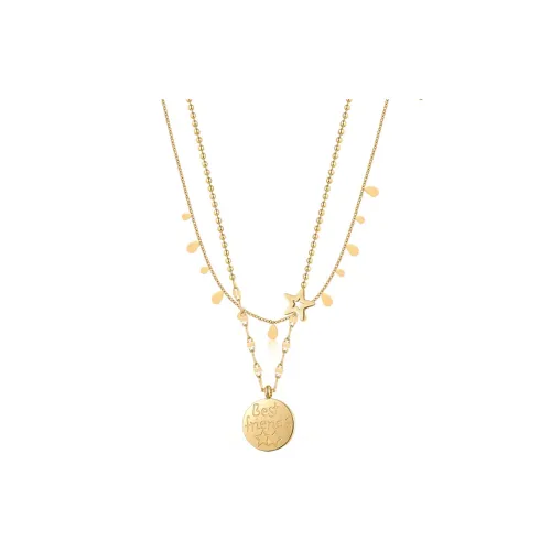 NATURALLYJOJO Титановая сталь в стиле Нормкор Цепочка на ключицу Ожерелье для Женской Бестии Аксессуары Женские Золотой