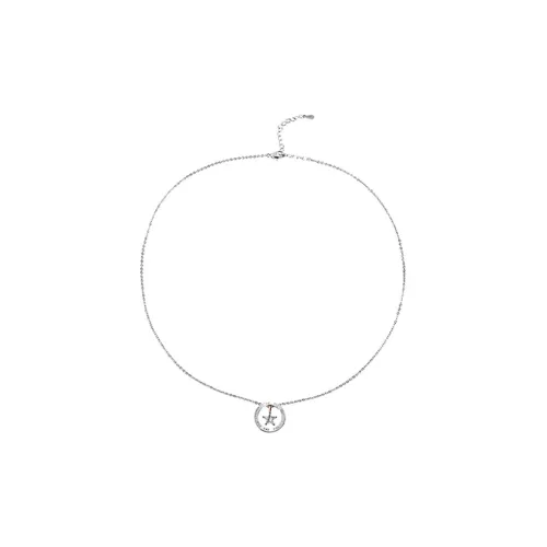 WHY PLAY Латунь с платиной ожерелье из серебра 925 пробы унисекс