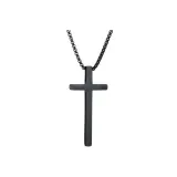 Крест ожерелье (черный)