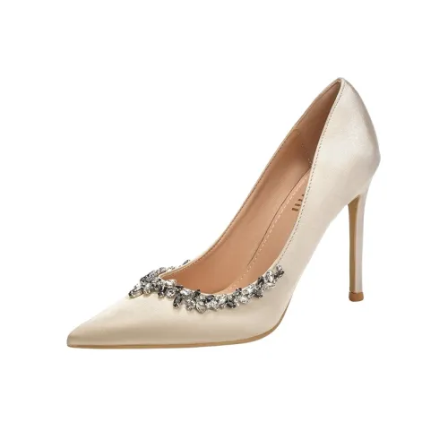 Squinting Home Высокие каблуки Женские Абрикос