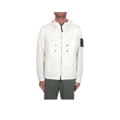 STONE ISLAND Куртки и Пальто Мужской Айвори