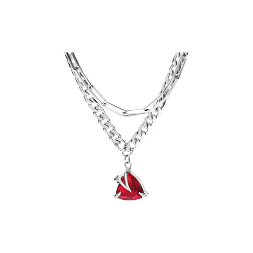 MAGICPOLE Титановые стальные ожерелья мужские серебряные