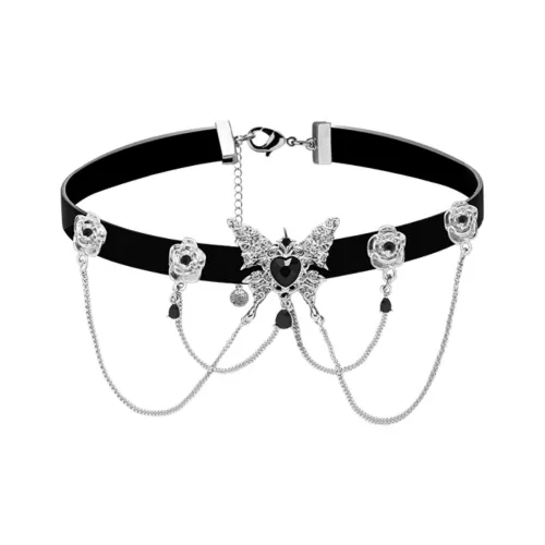 KING OF BLING Сплав Стекло Кожа Ожерелья Женские