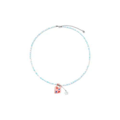 AWE Керамика Чашка Ожерелье из бусин Длинный Романтический Сладкий стиль Ранний Летний Dopamine Dressing Для Студентов Женские