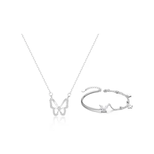 Kelanxi Циркон Ожерелья Женское Серебро