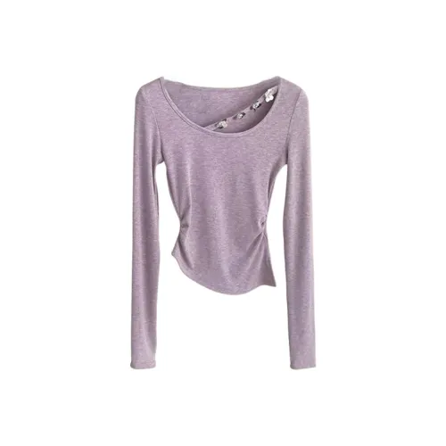 COHX Фиолетовые Женские Футболки