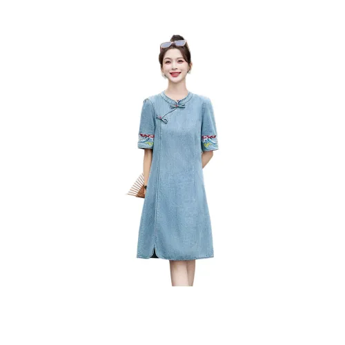 TEME Короткий рукав Платье Женское